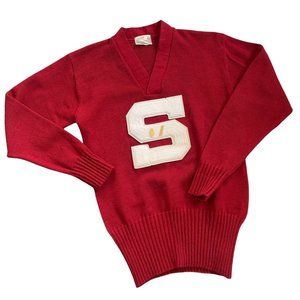 Vintage Football Letterman Memorabilia Academia Sweater